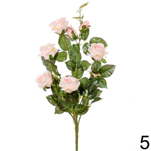 Kytica ruža postupná ružová 65cm - Umelé kvety