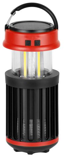 Strend Pro - Lampa Strend Pro, proti hmyzu a komárom, kempingová, solárna, USB, UV+biela LED, 15x8,60 cm