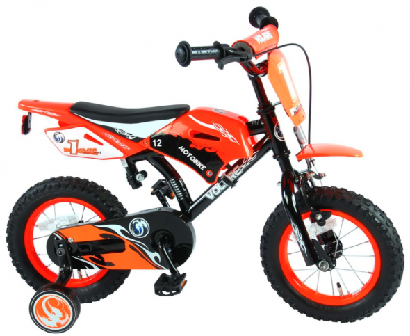 Volare Volare Detský bicykel Motobike 12" - Orange - Bicykel 12"
