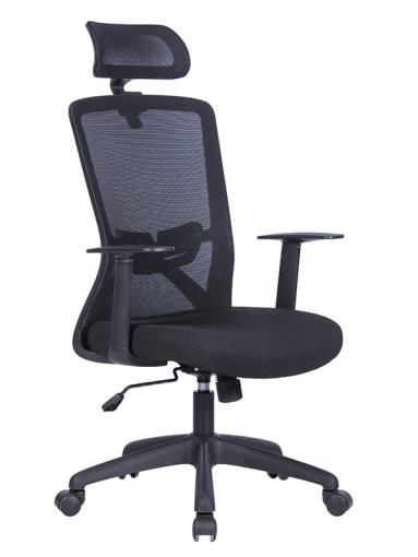 JOY - Kancelárska stolička čierna látka/sieťovina, nosnosť 110kg