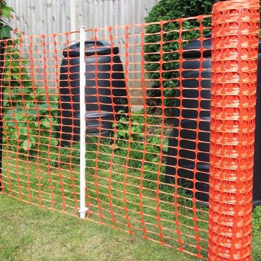 Strend Pro BARRIER.NET - Sieť vyznačovacia, oranžová, plastová, 1 m, L-30 m, UV, HDPE, na ohraničenie stavby a pozemku