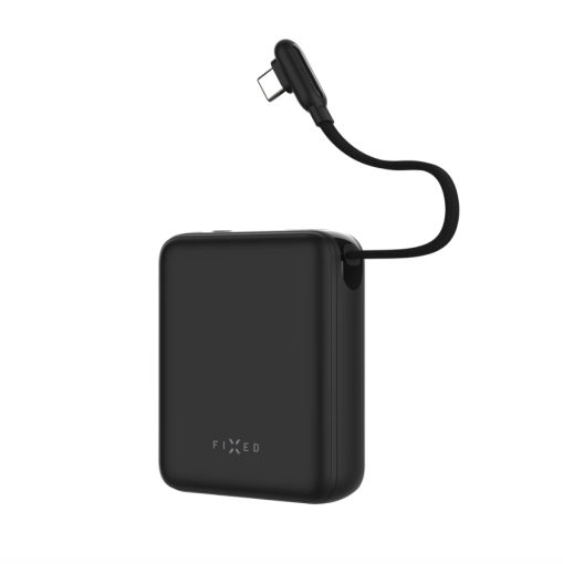 FIXED Zen 10 Loop USB-C 10000mAh 30W s LCD displejom a integrovaným káblom - Power bank