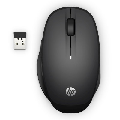 HP 300 Dual Mode Black Mouse - Wireless-Bluetooth optická myš
