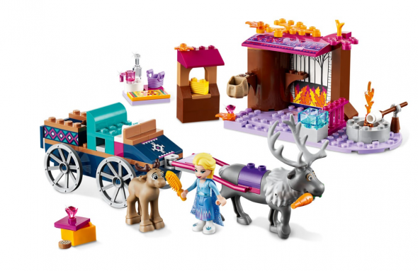 LEGO Disney Princess LEGO® Disney 41166 Elsa a dobrodružstvo s povozom - Stavebnica