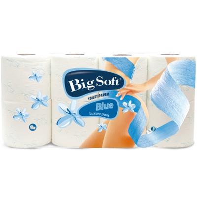 BigSoft Blue 8x150utr. 3vrs. Biely - Toaletný papier