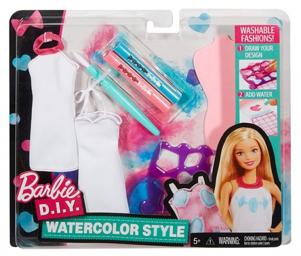 Mattel Barbie VÝPREDAJ - Barbie Akvarelové návrhárstvo tyrkysovo-ružové DMC08 - Barbie