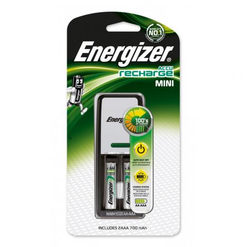 Energizer Mini AAA + 2ks (AAA) 700mAh - Nabíjačka batérií + 2ks AAA