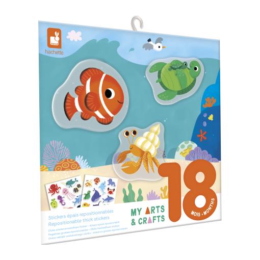 Janod Janod My arts&crafts Mini Znovupoužiteľné nálepky More od 18 mesiacov