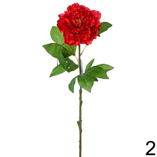 Pivonia ČERVENÁ 70cm - Umelé kvety