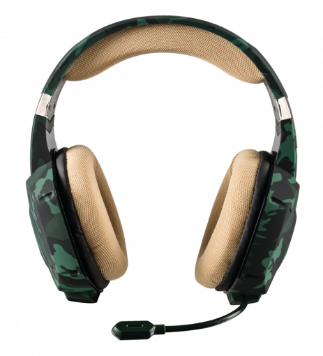 Trust GXT 322C Carus green camouflage - Slúchadlá s mikrofónom