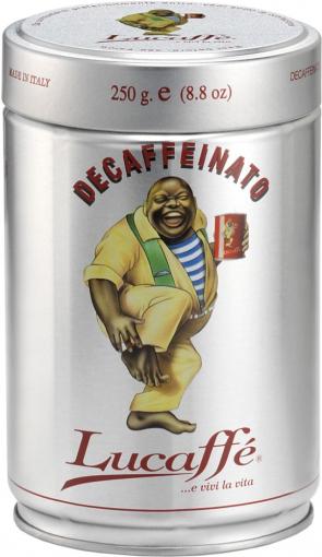 Lucaffe Decaffeinato 250g (100% Arabica, 0,1% coffeinum, zrnková) - Zrnková káva