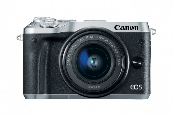 Canon EOS M6 strieborný +EF-M 15-45 mm IS STM - Digitálny fotoaparát