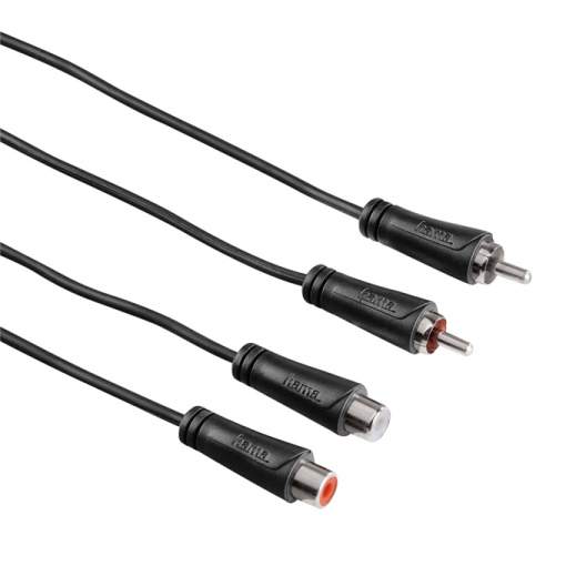 Hama predlžovací audio kábel 2 cinch - 2 cinch, 1*, 5 m - predlžovací audio kábel