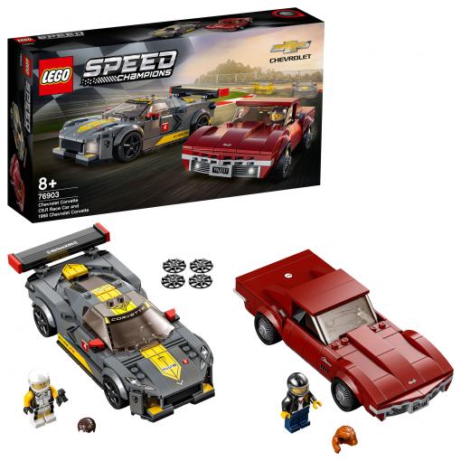 LEGO® LEGO® Speed Champions 76903 Chevrolet Corvette C8.R a 1968 Chevrolet Corvette