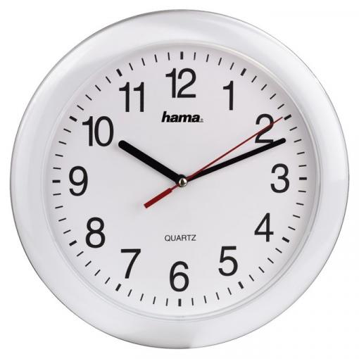 Hama - Nástené hodiny PP-250 Quartz, biele