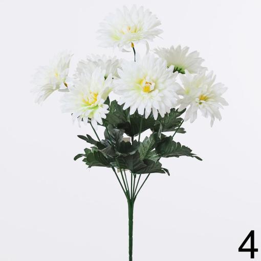 Kytica chryzantéma biela 42cm - Umelé kvety