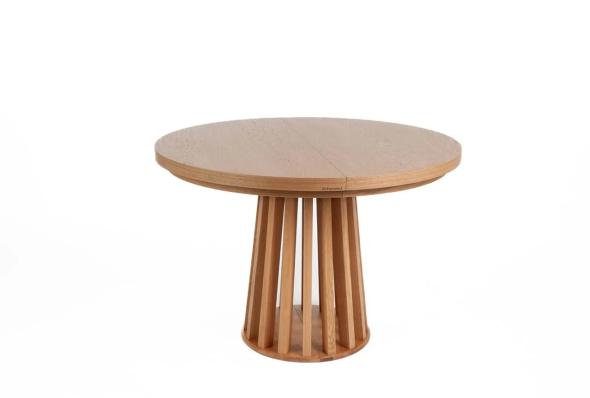 TAVIK 130 MAX DB - jedálenský stôl rozťahovací, priemer 130cm (+3x50cm vklad), DUB