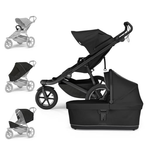 THULE Kočík Urban Glide 3 Black/Black set L