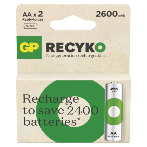 GP ReCyko HR6 (AA) 2600mAh 2ks - Nabíjacie batérie