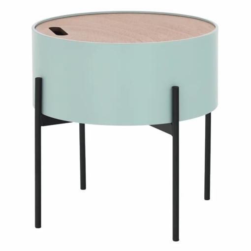 MOSAI Neo mint/CI - Príručný stolík 38x38x38,5 cm, Neo mint/prírodná/čierna