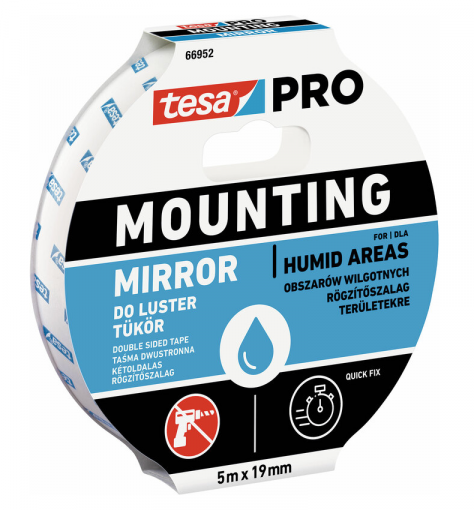 TESA - Páska montážna na zrkadlá 66952, 19mm x 5m