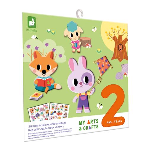 Janod Janod My arts&crafts Mini Prelepovateľné samolepky Zvieratká od 2 rokov