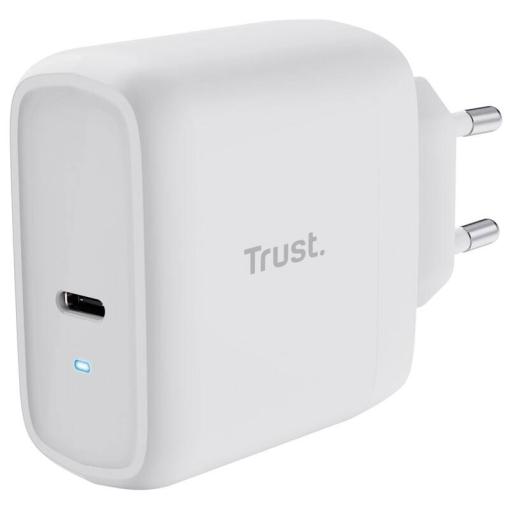 Trust Maxo 65W USB-C Charger Eco White - Napájací adaptér USB-C pre notebooky
