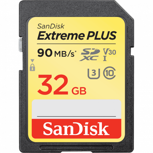 SanDisk Extreme Plus SDHC 32GB Class 10 UHS-I U3 V30 (r90MB,w60MB) - Pamäťová karta SD