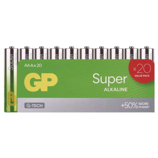 GP Super LR03 (AAA) 20ks - Batérie alkalické