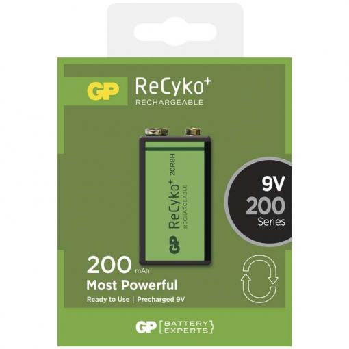 GP ReCyko+ 9V 200mAh - Nabíjacia batéria