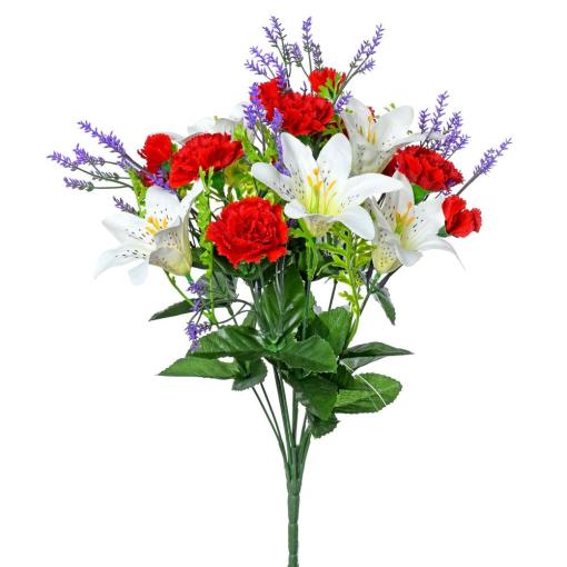 Kytica ľalia + karafiát - Umelé kvety