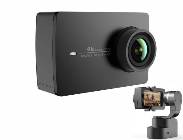 Xiaomi YI 4K Action Camera čierna + Handheld Gimbal Set - Outdoorová kamera+Gimbal set