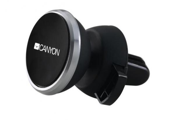 Canyon magnetický držiak pre smartfóny s uchytením do mriežky ventilátora automobilu s tlačidlom pre - držiak do auta