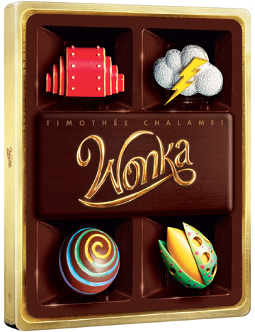 Wonka (2BD) - steelbook - motív Chocolate - UHD Blu-ray film (UHD+BD)
