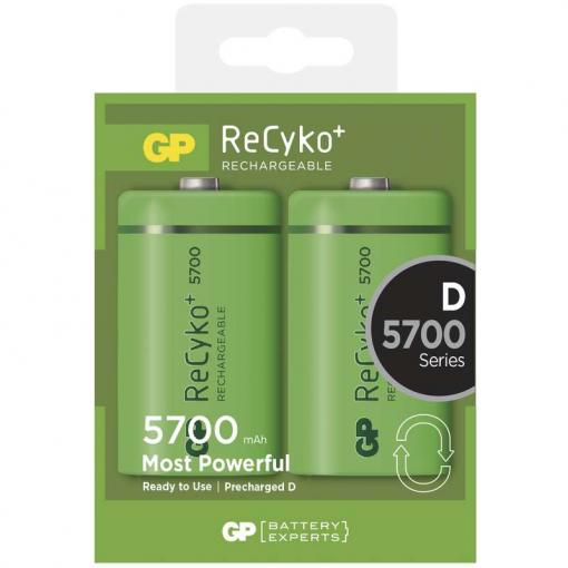 GP ReCyko+ HR20 (D) 5700mAh 2ks - Nabíjacie batérie