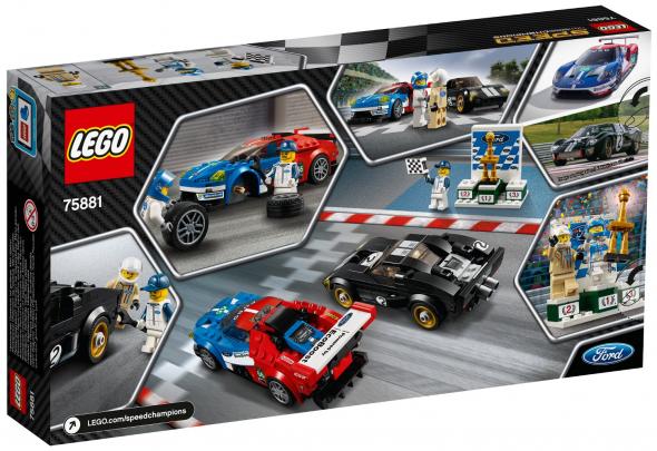 LEGO Speed Champions VYMAZAT LEGO®  Speed Champions 75881 2016 Ford GT & 1966 Ford GT40 - Autíčka