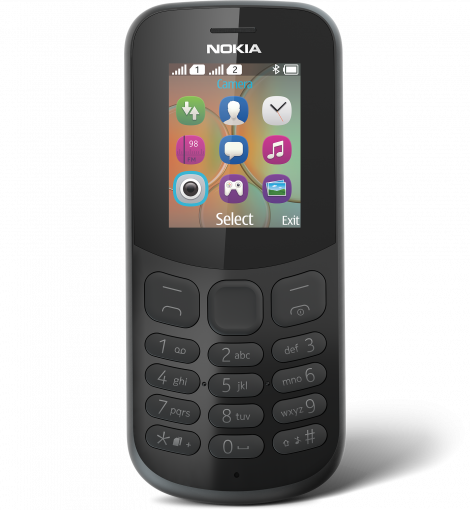 Nokia 130 2017 Dual SIM čierny - Mobilný telefón