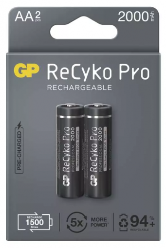 GP ReCyko Pro Professional HR6 (AA) 2000mAh 2ks - Nabíjacie batérie