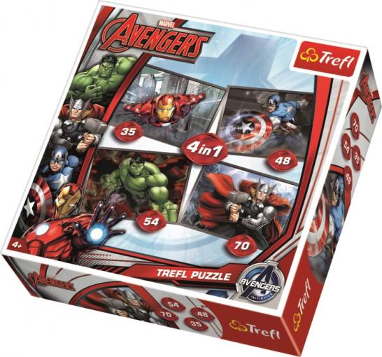 Trefl Avengers 4v1 - Puzzle