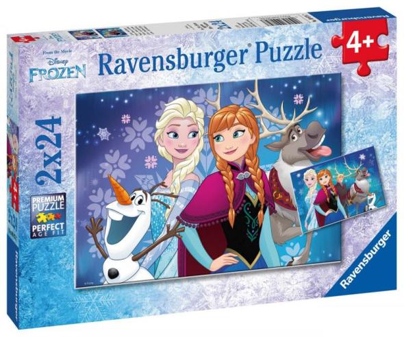 Ravensburger Disney Ľadové kráľovstvo 2x24 dielikov