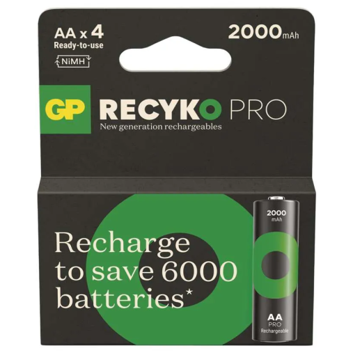 GP ReCyko Pro Professional HR6 (AA) 2000mAh 4ks - Nabíjacie batérie