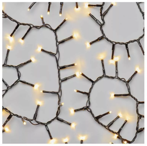Emos LED vianočná reťaz – cluster/ježko 12m, teplá biela, časovač - Vianočné osvetlenie vonkajšie aj vnútorné