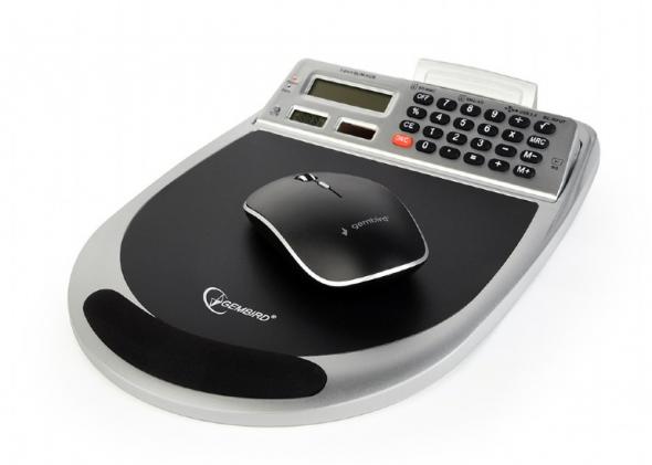 Gembird combo podložka pod myš s integrovanou kalkulačkou, 3-port USB hubom, čítačkou pamäťových kar - podložka pod myš