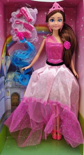 Wiky Bábika princezná s doplnkami 29cm - ružová - bábika