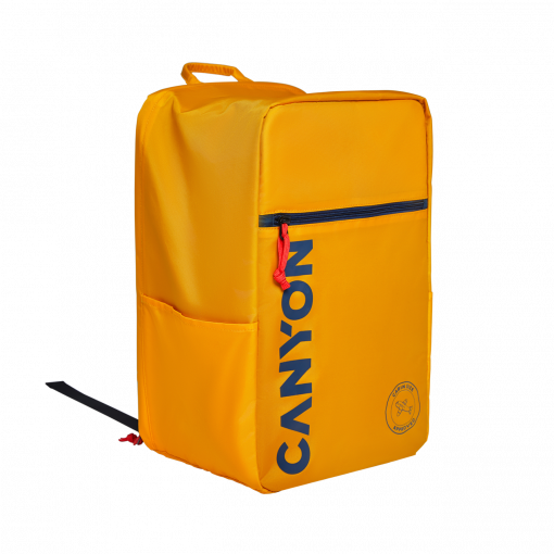 Canyon CSZ-02 žlto-modrý - Príručný batoh pre nízkonákladové letecké spoločnosti s priečinkom pre notebook 15.6"