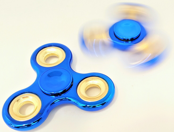 SPINNER metalicky modrý - Fidget Spinner
