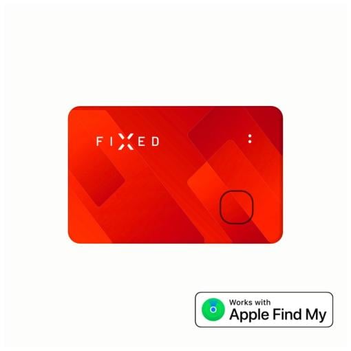 FIXED Tag Card s podporou Find My, bezdrôtové nabíjanie, oranžový - Smart tracker