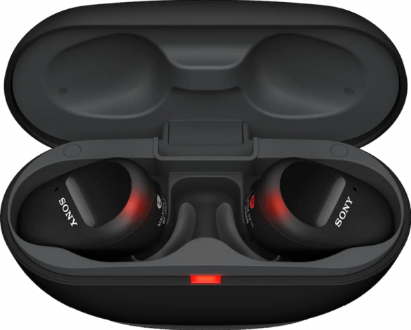 Sony WF-SP800NB čierne - Bezdrôtové slúchadlá s potlačením hluku na cvičenie