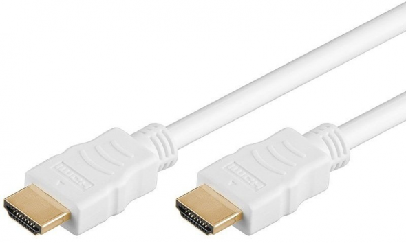 PremiumCord HDMI 1.4 15m biely - Kábel HDMI 1.4 Samec/Samec 15m