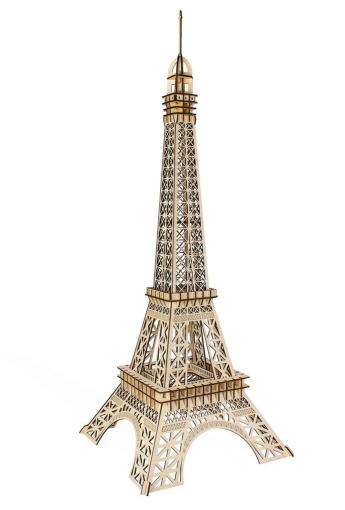 Woodcraft construction kit Drevené 3D puzzle Eiffelova veža veľká - 3D skladačka
